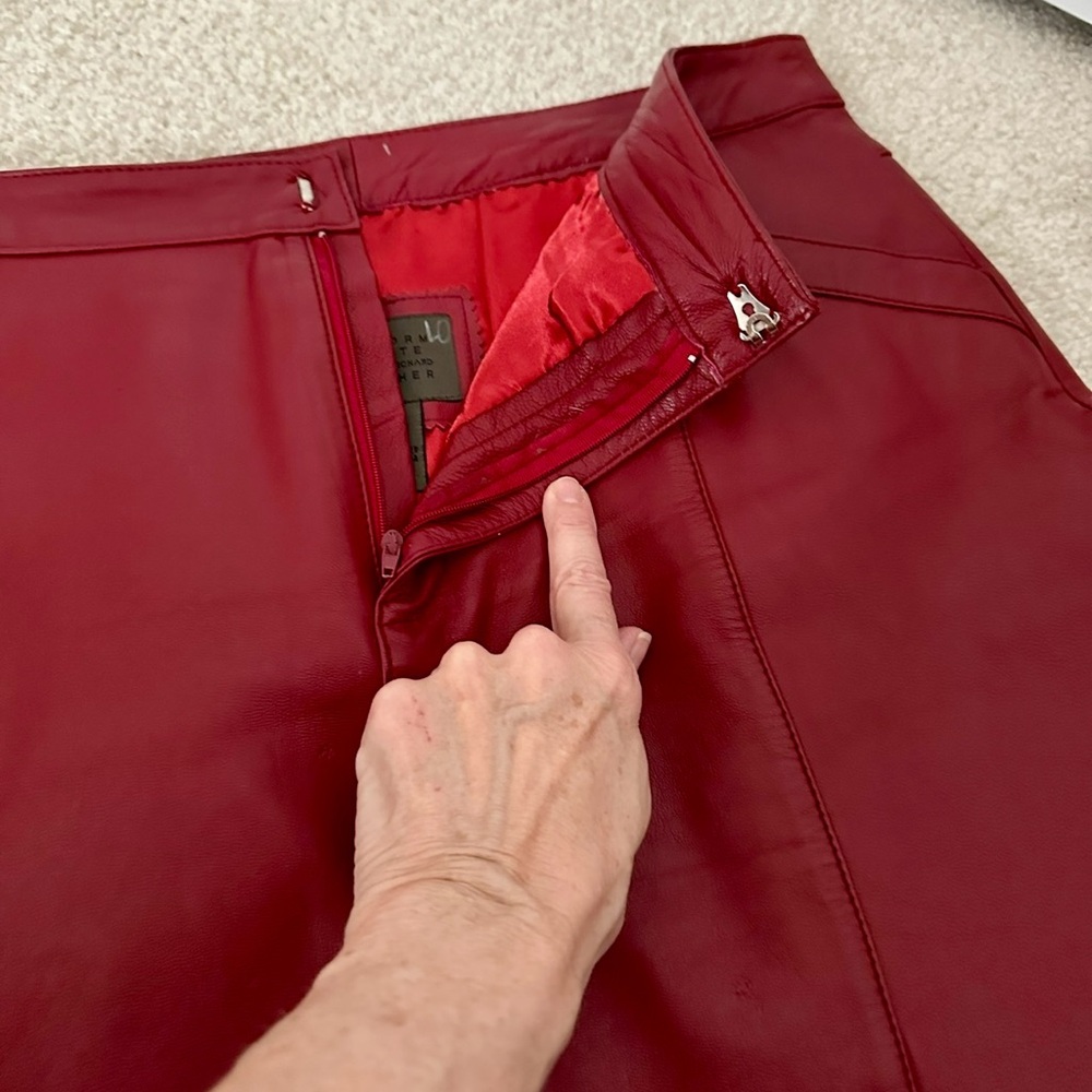 JohnPaulRichard - Vintage Red Mini Skirt - Picture 3 of 6